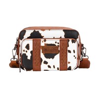 Wrangler Cow Print Small Crossbody Bag (X5S2936BAG) Dark Tan