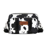 Wrangler Cow Print Small Crossbody Bag (X5S2936BAG) Black