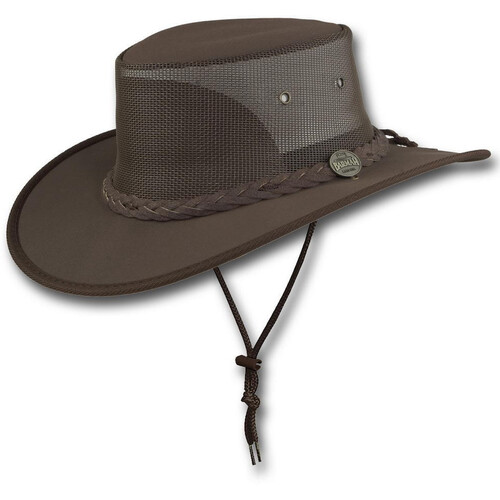 Barmah Canvas Drover Hat (1057) Brown S