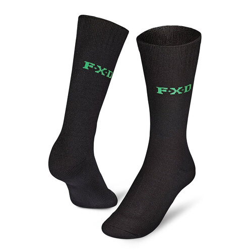 FXD SK-5 Bamboo Socks 2 Pack (FX71139001) Black 7-12