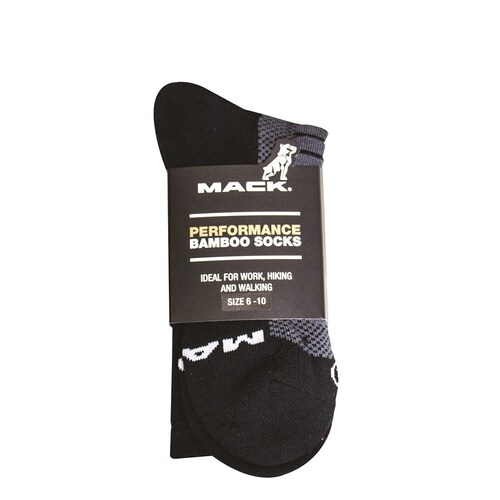 Mack Performance Socks (MKPERSOCKBB) Black 6-10