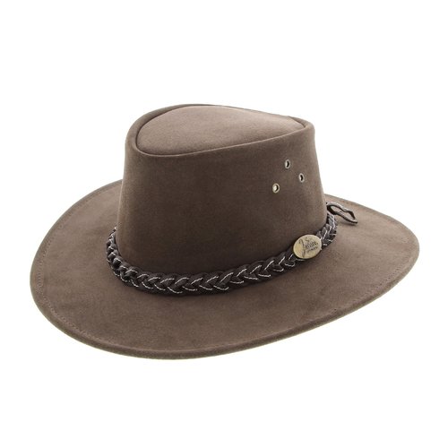 Jacaru Wallaroo Suede Hat (1007) Brown S