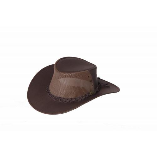 Jacaru Kangaroo Breeze Leather Hat (1150) Brown S [AD]