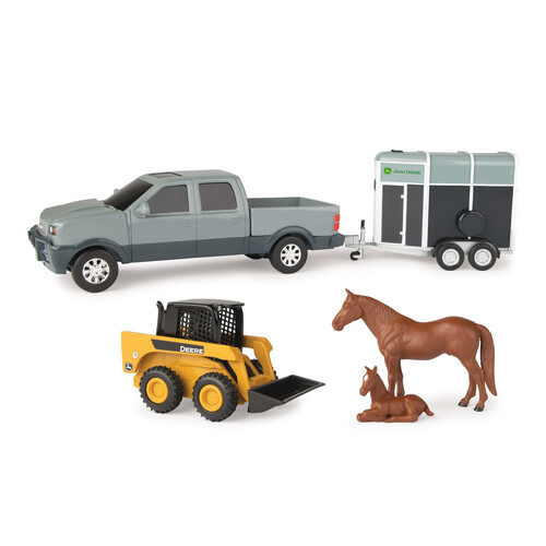 John Deere Childrens Pickup and Livestock Trailer Set (37656CP) Horse [SD]