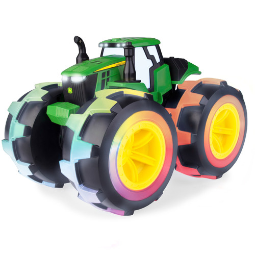 John Deere Childrens Monster Treads Lightning Wheels 4WD Tractor w/Lights & Sounds (46644)