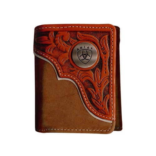 Ariat Tri Fold Wallet (WLT3112A) Brown/Tan