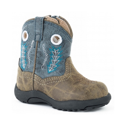 Roper Infant Hole in the Wall Boots (16222001) Brown/Blue 1