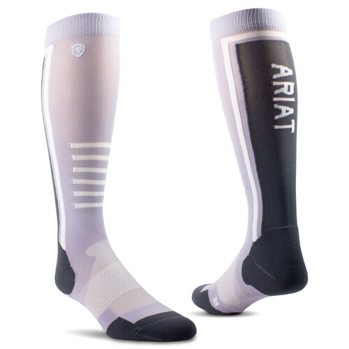 Ariat Unisex AriatTEK Slimline Performance Socks (10043934) Lavender Aura/Periscope One Size