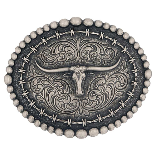 Montana Jewellery Montana Western Attitude Buckle (A972S) Silver One Size
