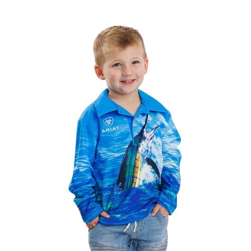 Ariat Childrens L/S Fishing Shirt (4006CLSP) Mr Marlin 4