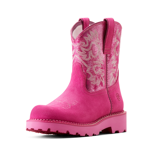 Ariat Womens Fatbaby Boots (10050997) Hottest Pink/Pink Metallic 7C