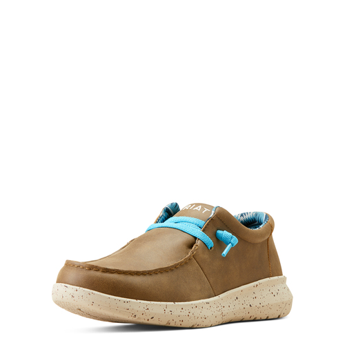 Ariat Mens Hilo Slip On Shoes (10050975) Brown Bomber/Blue 9EE