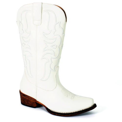 Roper Womens Riley Boots (21566396) Cord White 6.5
