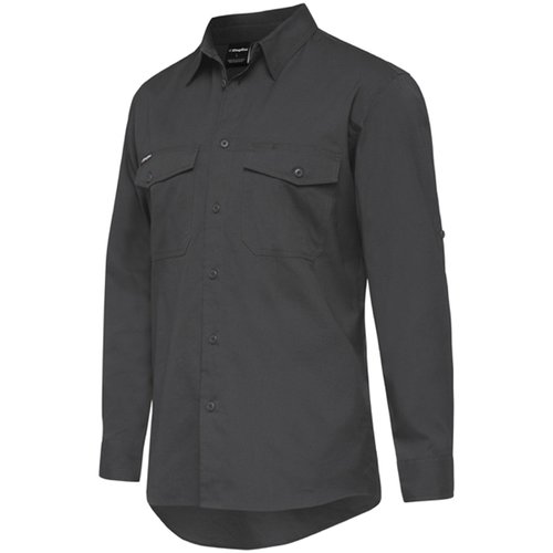 KingGee Workcool 2 L/S Shirt (K14820) Charcoal S