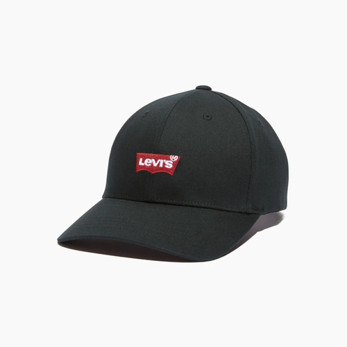 Levi's Mid Batwing Flexfit Cap (38021-0251) Black Embroided OS [SD]
