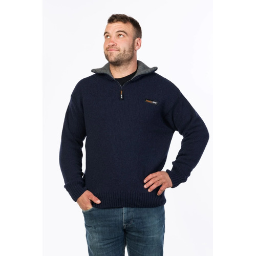 MKM Mens Tasman Sweater (MS1645) Navy S
