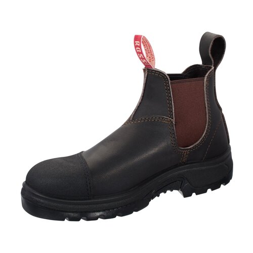 Rossi Mens Hercules Elastic Sided Safety Boots (795) Claret