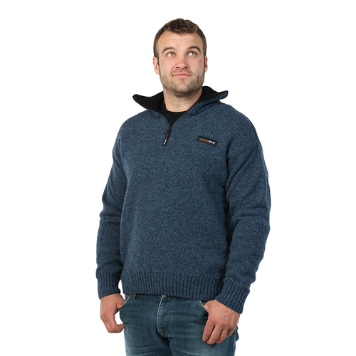 MKM Mens The Tasman Sweater (MS1645) Flint S