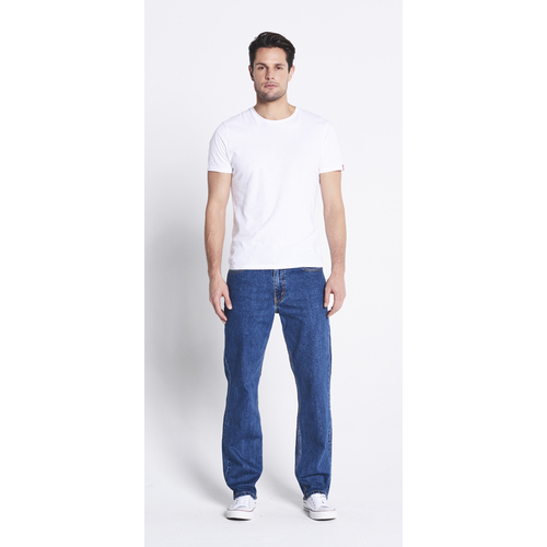 Levi's Mens 516 Slim Fit Straight Jeans (50516-0025) Dark Stonewash Stretch 30x30