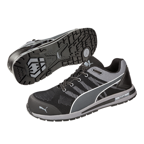 Puma Mens Elevate Knit Safety Shoe (643167) Black/Grey