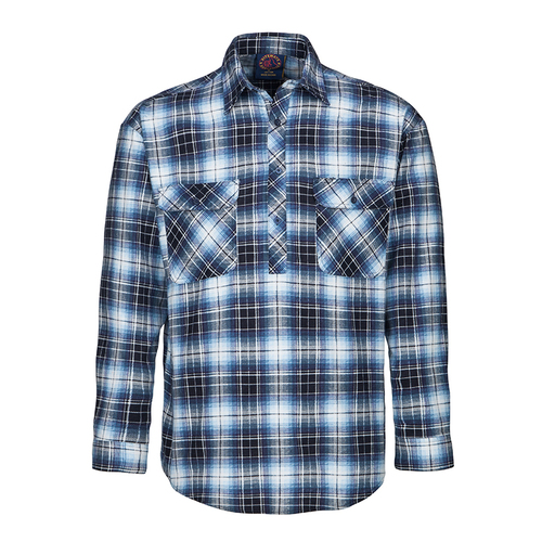 Ritemate Adults Flannelette Closed Front Shirt (RM123FCF)
