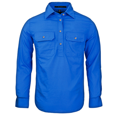 Ritemate Womens Pilbara Closed Front Shirt (RM300CF) Cobalt Blue 6