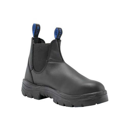 Steel Blue Mens Hobart Elastic Sided Safety Boots (312101) Black [GD]