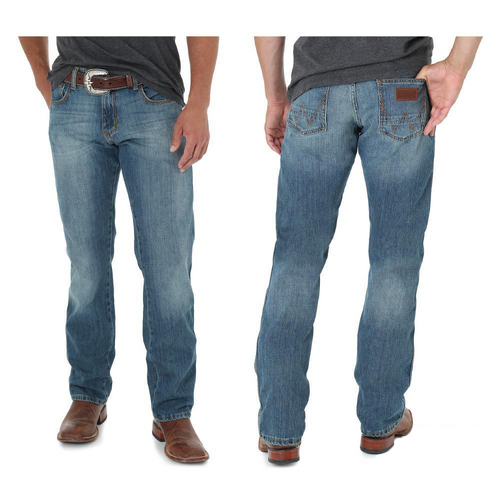 Wrangler Mens Retro Slim Straight Jeans (88MWZRT34) Rocky Top 30X34 [SD]