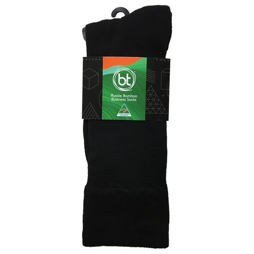 Bamboo Textiles Aussie Business Socks (0793618080709) Black M6-10/W8-11