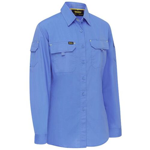Bisley Womens X Airflow Ripstop L/S Shirt (BL6414_BULT) Blue  [GD]