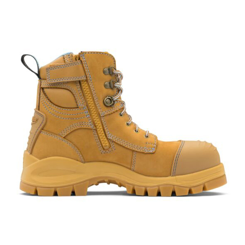 Blundstone Womens Pur Safety 150mm Zip L/Up (892) Wheat