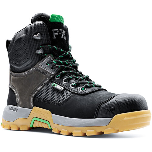 FXD Mens WB-1 Safety Boots (WB-1) Black/Charcoal 8