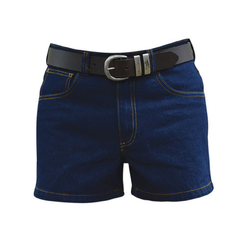 Hard Slog Mens Stretch Denim Shorts 4 inch Leg (HCP1308105) Dark Blue [SD]