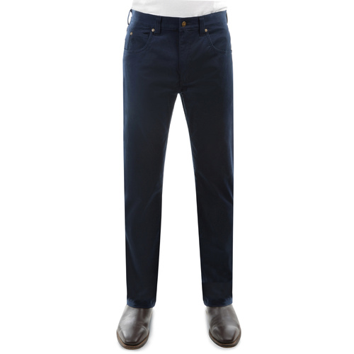 Hard Slog Mens Stretch Slim 5 Pocket Twill Jeans (HCP1217070) Navy 30 [SD]