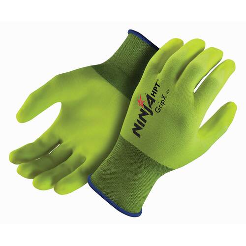 Mack Ninja GripX Gloves (NIGRPXHPT) Fluro Yellow S