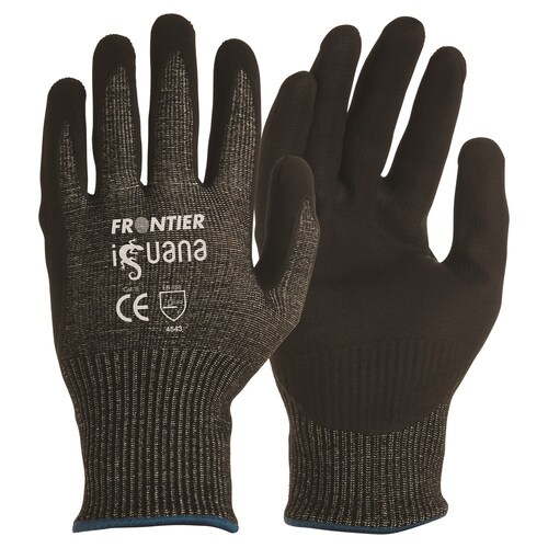 Frontier Iguana Cut 5 Nitrile Gloves (FRIGUANC5BK) Black M