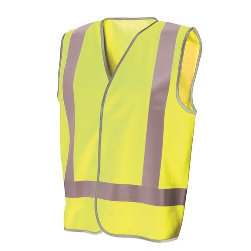 Frontier Recycled Hi Vis with Reflective Tape Safety Vest (FRDNRVESTYY) Yellow M