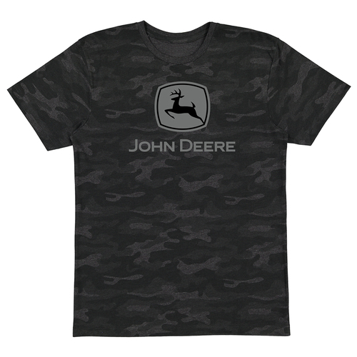John Deere Mens JD Logo Tee (13282152CA04) Black Camo M 