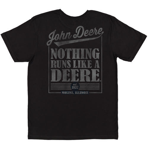 John Deere Mens JD NRLAD Tee (13002189BK04) Black M 