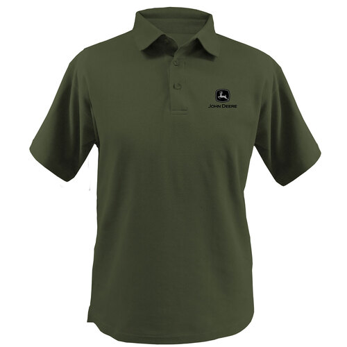 John Deere Mens JD Polo Shirt (13690029OV) Olive