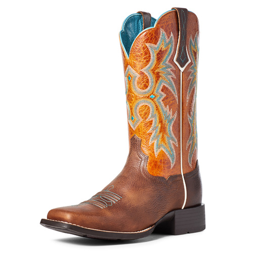Ariat Womens Tombstone Boots (10036108) Hickory/Marigold [SD]
