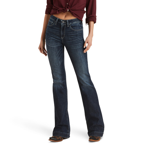Ariat Womens High Rise Slim Trouser Ryki Jeans (10043209) Missouri 33R [SD]