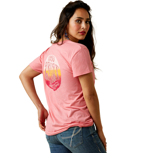 Ariat Womens Groovy S/S Tee (10045452) Coral Heather