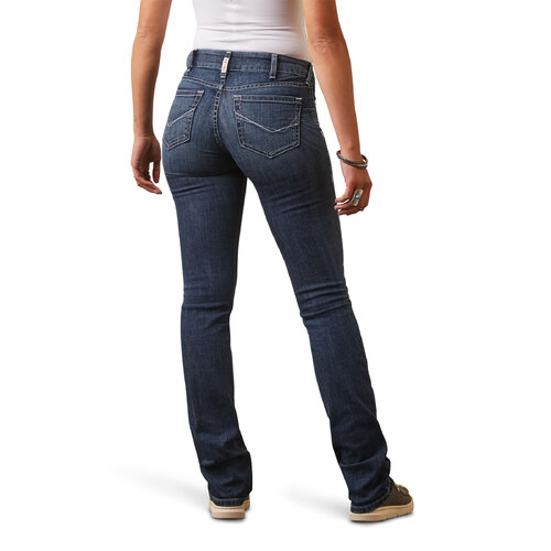 Ariat Womens R.E.A.L. Perfect Rise Madyson Straight Leg Jeans (10045359) Arkansas 32S [SD]