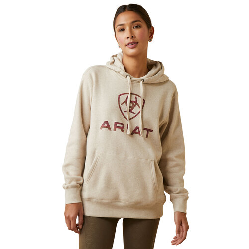 Ariat Womens Ombre Shield Hood (10046449) Oatmeal Heather S