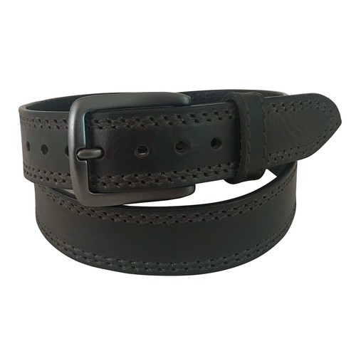 Roper Mens 1 1/2" Distressed Genuine Leather Belt (9541500) Olive 34