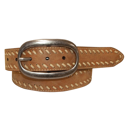 Roper Womens 1 3/4" Vintage Genuine Leather with Lacing Belt (9621300) Brown S