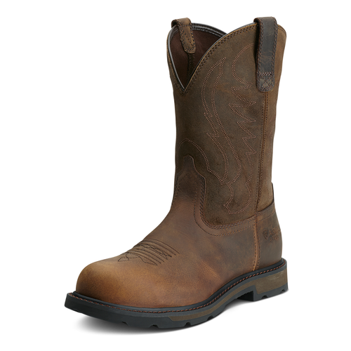 Ariat Mens Groundbreaker Steel Toe Boots (10014241) Brown 8EE