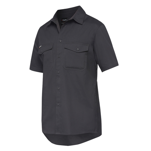 KingGee Workcool 2 S/S Shirt (K14825.CHA) Charcoal 2XS 