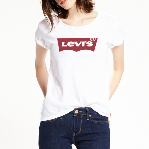 Levi's Womens The Perfect Tee Large Batwing (17369-0053) White Gap XS